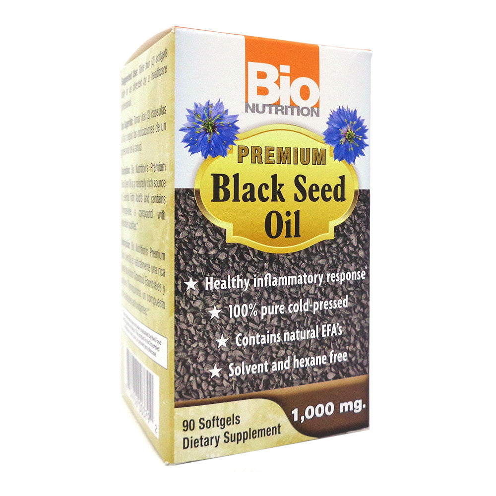 Bio Nutrition Premium Black Seed Oil Softgels 1000 mg, 90 Ea